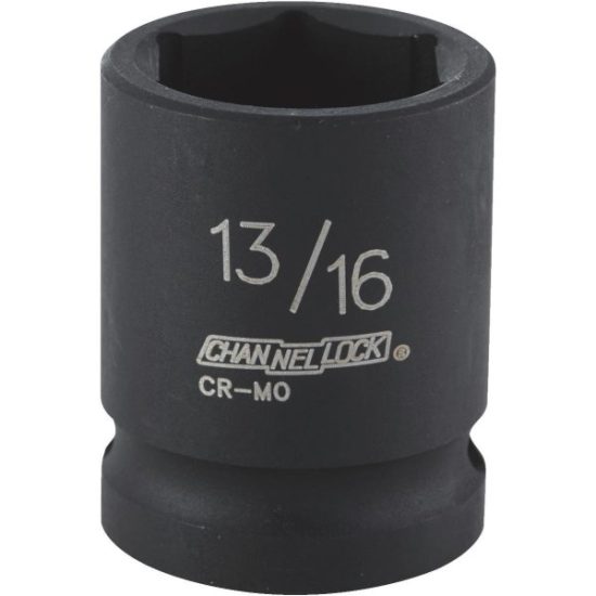 Channellock 1/2 In. Drive 13/16 In. 6-Point Shallow Standard Impact Socket