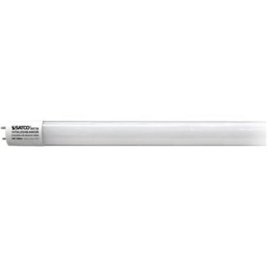 Satco 32W Equivalent 48 In. Cool White T8 Medium Bi-Pin LED Tube Light Bulb