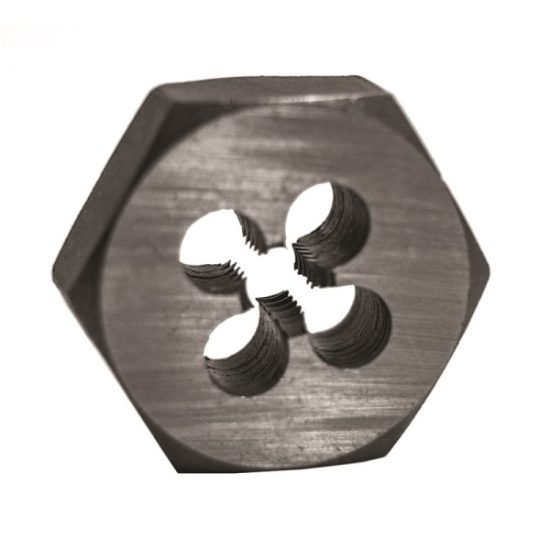 Century Drill & Tool 5/16-18 National Coarse 1 In. Across Flats Fractional Hexagon Die
