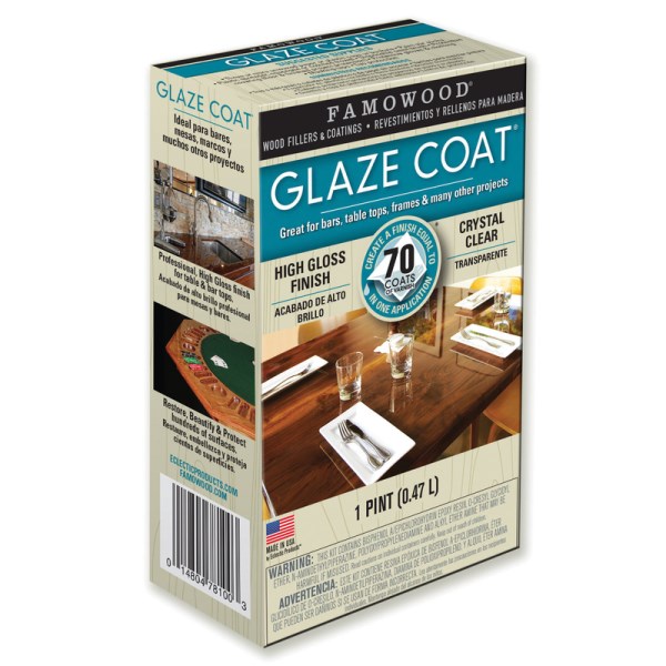 FAMOWOOD GLAZE COAT 16 Oz. High-Gloss Pour On Finish