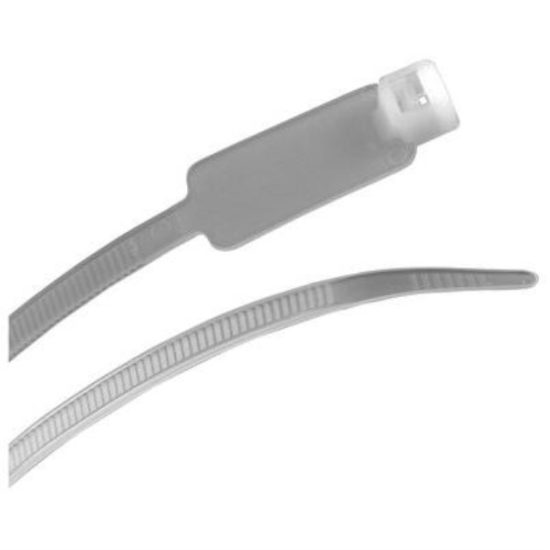 Gardner Bender 8 In. x 0.17 In. Natural Color Nylon ID Cable Tie (25-Pack)