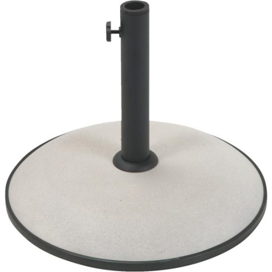 Outdoor Expressions 17 In. Round Tan Concrete Umbrella Base