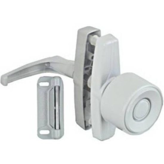 National White Knob Latch