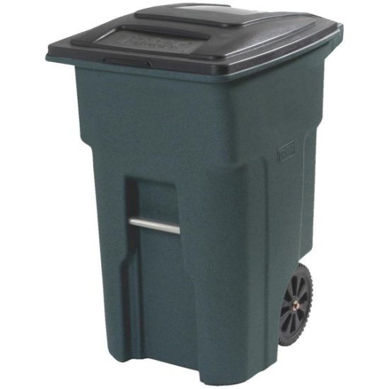 Toter 32 Gal. Black Commercial Trash Can