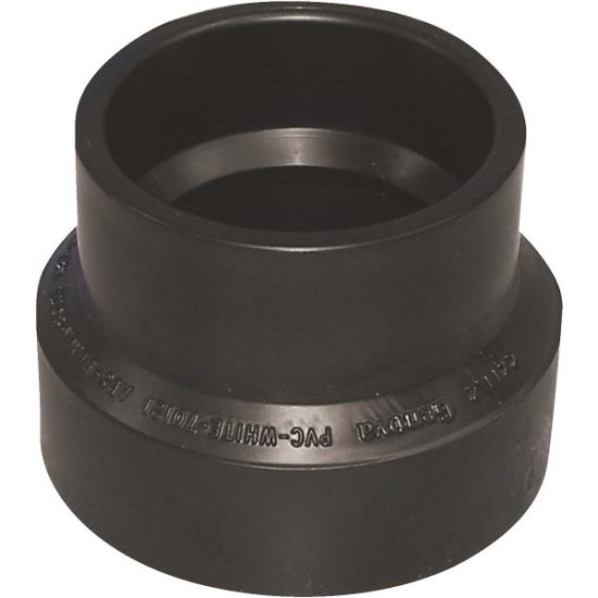 Charlotte Pipe 4 In. x 3 In. Hub x Hub Reducing ABS Coupling