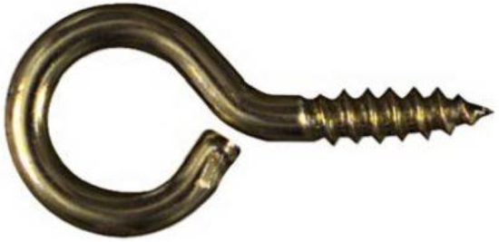 National #14 Brass Large Screw Eye (6 Ct.)