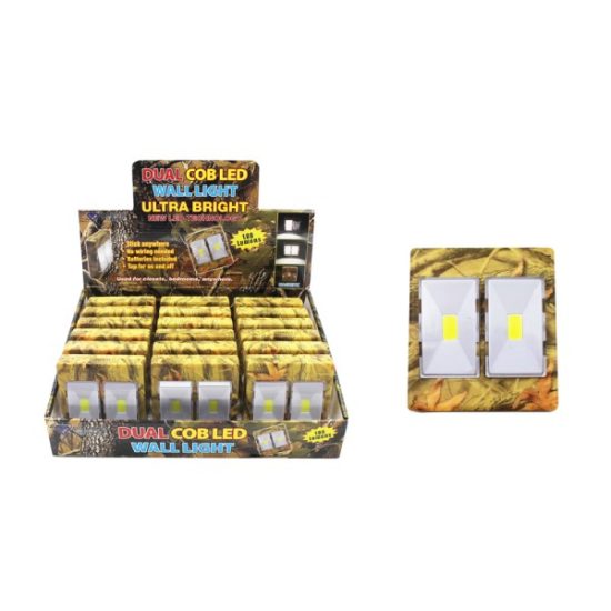 Diamond Visions Manual Battery Powered Dual LED COB Night Light w/Switch