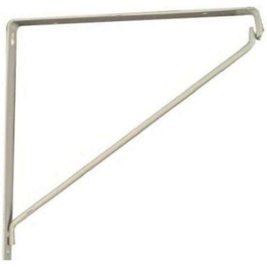 National 207 10-3/8 In. D. x 7-1/32 In. H. White Steel Shelf Bracket