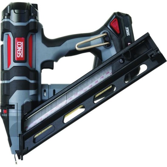 Senco Fusion F-15XP 18-Volt Lithium-Ion 15-Gauge 2-1/2 In. Angled Cordless Finish Nailer Kit
