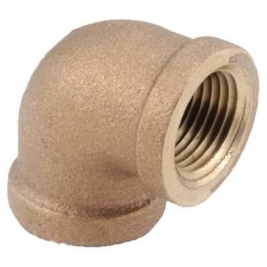 Anderson Metals 3/4 In. 90 Deg. Red Brass Threaded Elbow (1/4 Bend)
