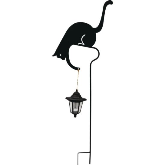 41.42 In. LED Cat Playing with Lantern Lighted Decoration