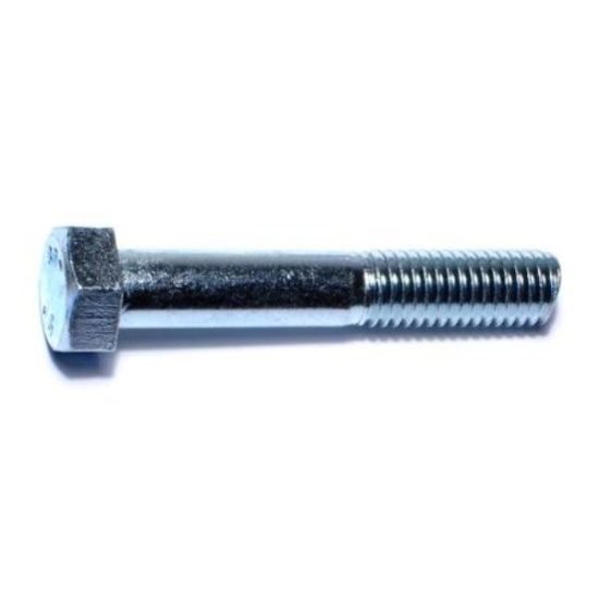 1/2 -13 x 3  Zinc Plated Grade 2 / A307 Steel Coarse Thread Hex Bolts HBHS-386