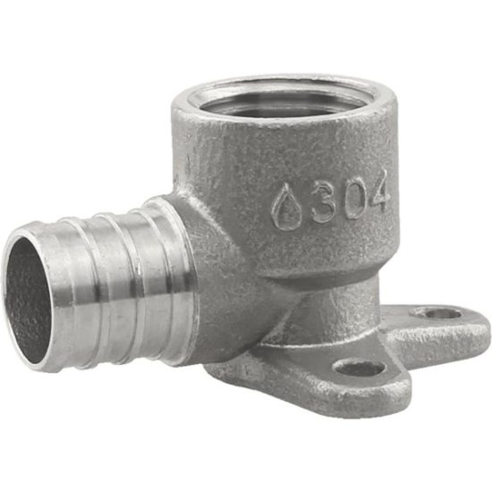 Plumbeeze 3/4 In. PEX x 1/2 In. Stainless Steel Drop Ear Elbow