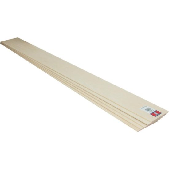 Midwest Products 1/16 In. x 3 In. x 3 Ft. Basswood Board
