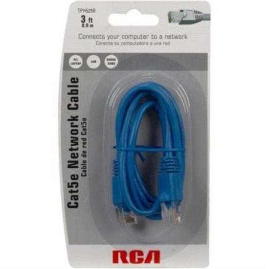 RCA 3 Ft. CAT-5 Blue Network Cable