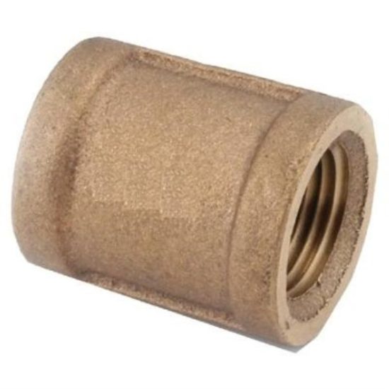 Anderson Metals 3/4 In. Threaded Red Brass Coupling