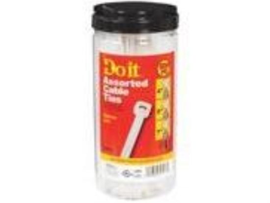 Do it Self-Locking Molded Nylon Natural Cable Tie Assortment (500-Piece)
