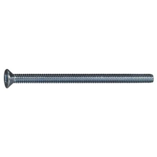 1/4 -20 x 4  Zinc Plated Steel Coarse Thread Phillips Flat Head Machine Screws MSCFS-558