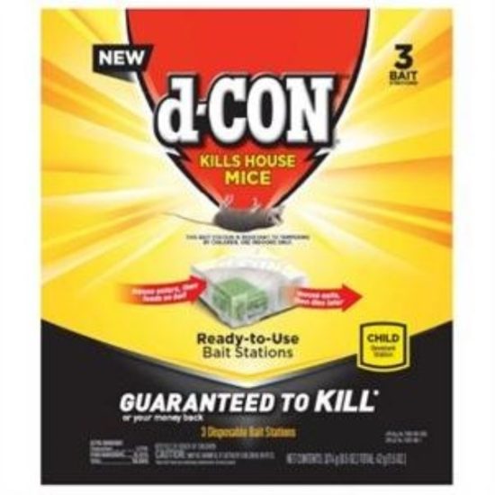 D-Con Disposable Corner Fit Mouse Bait Station (3-Pack)