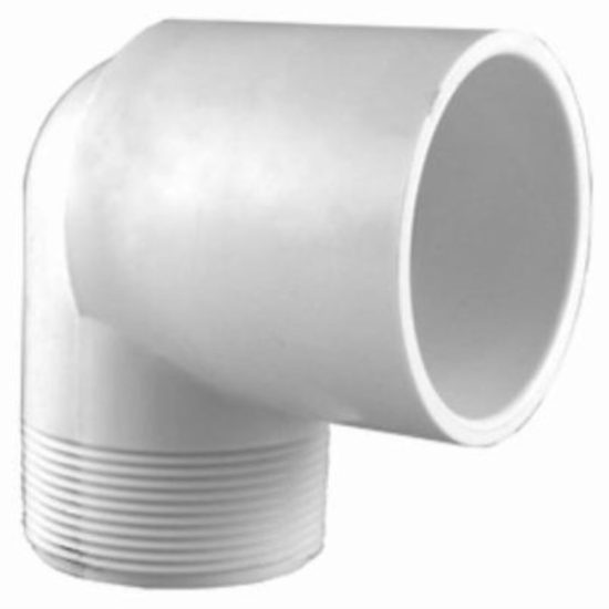 Charlotte Pipe 1/2 In. Slip x Male Schedule 40 90 Deg. Street PVC Elbow (1/4 Bend)