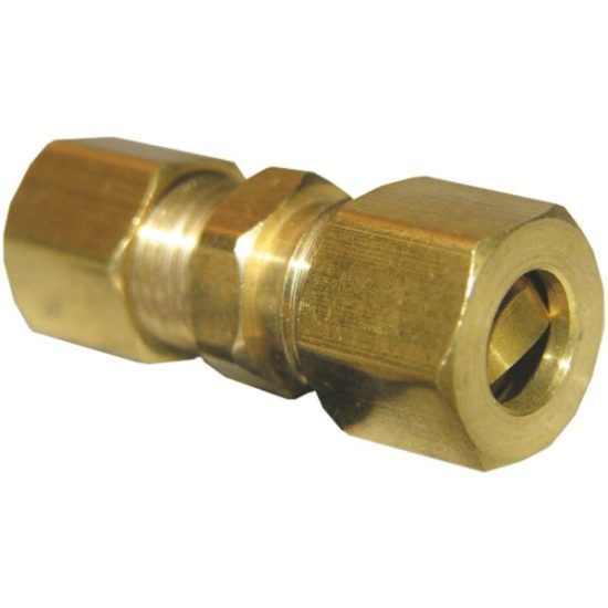 Lasco 3/16 In. x 3/16 In. Brass Compression Union
