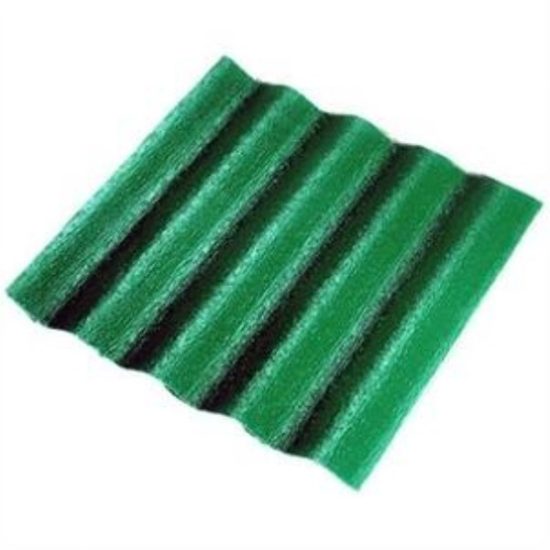 Sequentia WeatherGlaze 26 In. x 10 Ft. Green Round 1-Sided Fiberglass Corrugated Panels