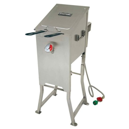 Bayou Classic 4 Gal. Stainless Steel Outdoor Fryer with Stand