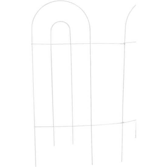 Best Garden 10 Ft. Powder-Coated White Wire Folding Fence