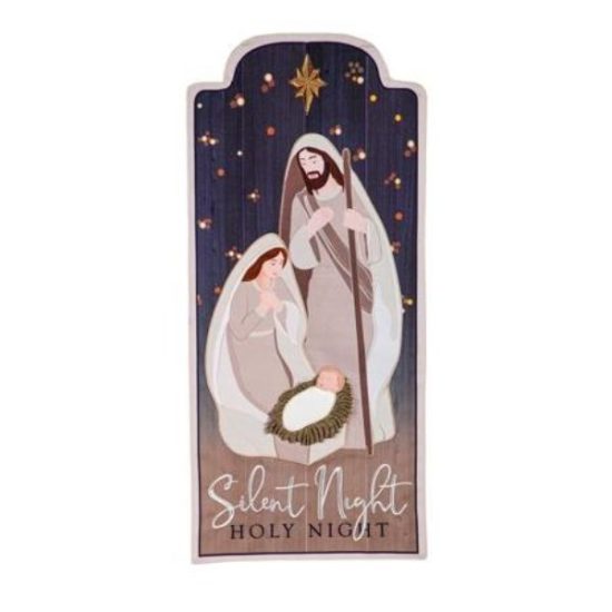 Silent Night Nativity Everlasting Impressions Textile Du00e9cor