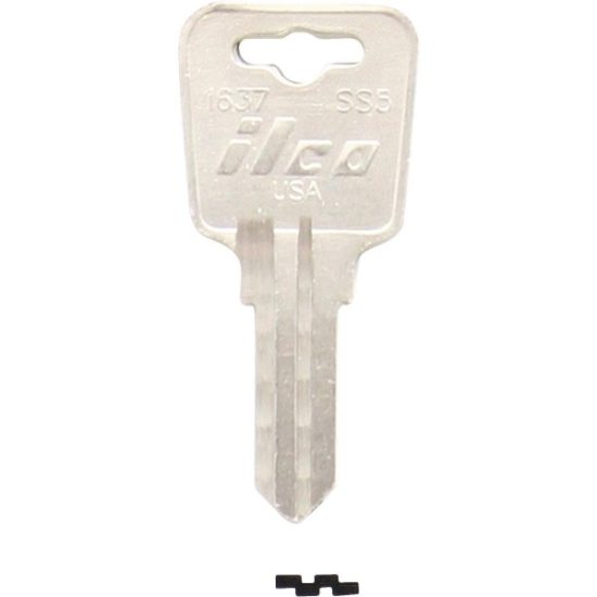 ILCO Sentry Nickel Plated Safe Key, SS5/1637 (10-Pack)