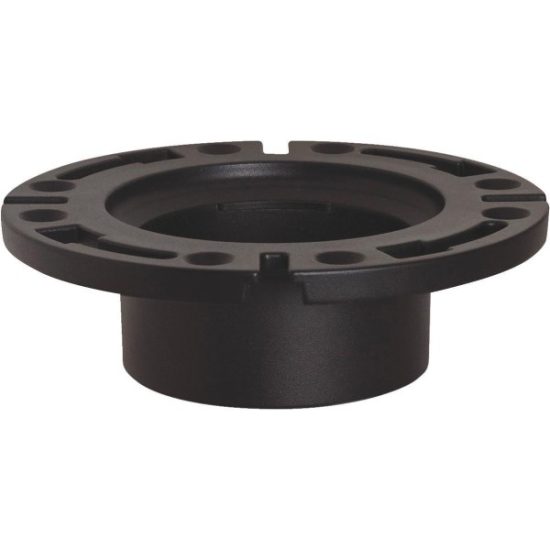 Sioux Chief 4 In. Hub ABS Open Toilet Flange w/1-Piece Plastic Ring