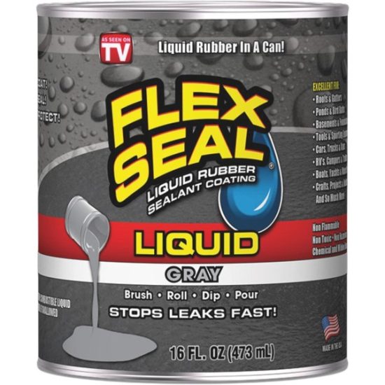 FLEX SEAL 1 Pt. Liquid Rubber Sealant, Gray