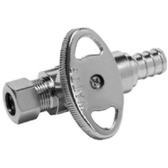 SharkBite 1/2 In. CF x 3/8 In. OD Brass Straight Valve