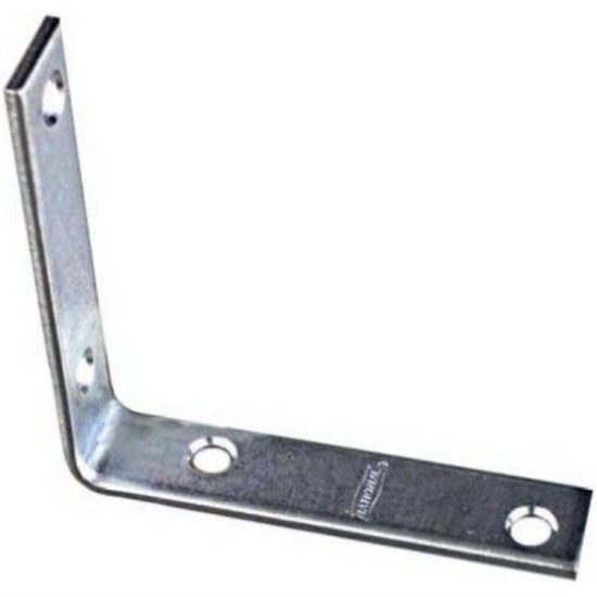 National Catalog V115 3-1/2 In. x 3/4 In. Zinc Steel Corner Brace (4-Count)
