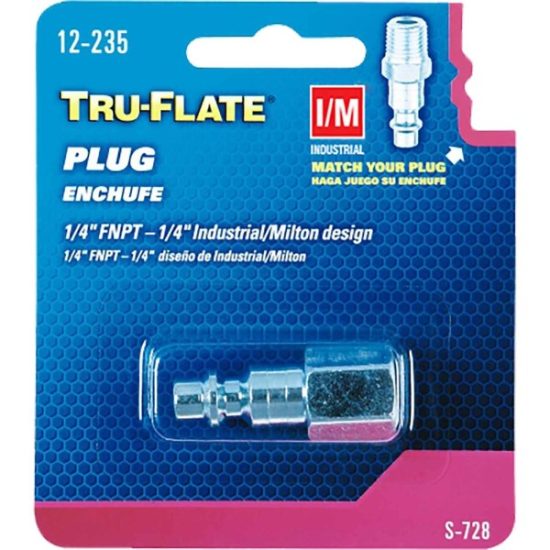 Tru-Flate Industrial/Milton 1/4 In. FNPT Steel Industrial Plug