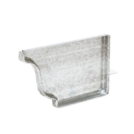 Amerimax 5 In. Galvanized Right Gutter End Cap