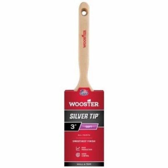 Wooster SILVER TIP 3 In. Chisel Trim Flat Sash Paint Brush