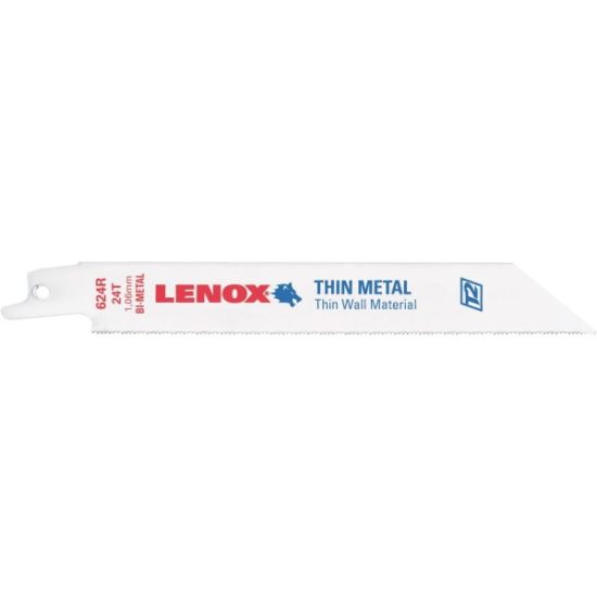 Lenox 6 In. 24 TPI Thin Metal Reciprocating Saw Blade (5-Pack)