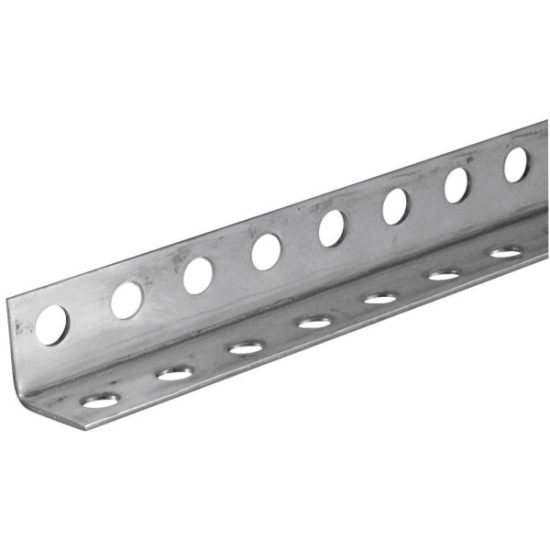 Hillman Steelworks Zinc-Plated 1-1/4 In. x 3 Ft. Perforated Steel Angle