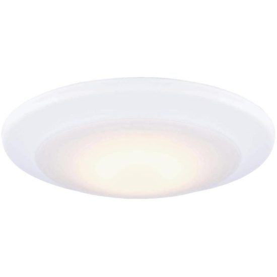 Canarm 4 In. White LED Disc Flush Mount Light Fixture