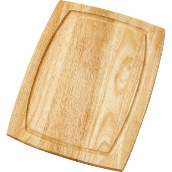 Farberware 8 In. x 10 In. Curved Wood Cutting Board