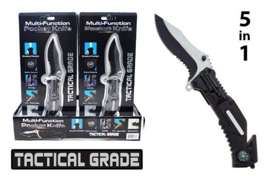 Tactical Pocket Knife (5-in-1)