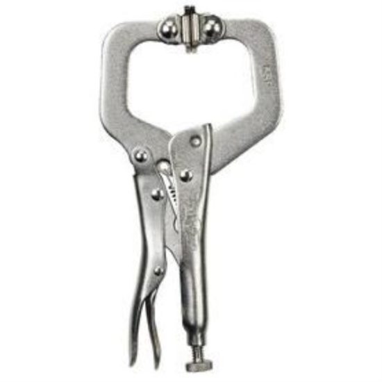Irwin Vise-Grip 6 In. Locking C-Clamp with Swivel Jaws