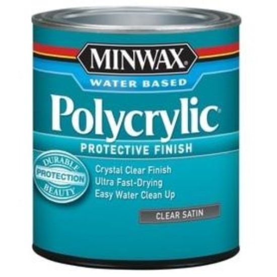 Minwax Polycrylic 1 Qt. Satin Water Based Protective Finish