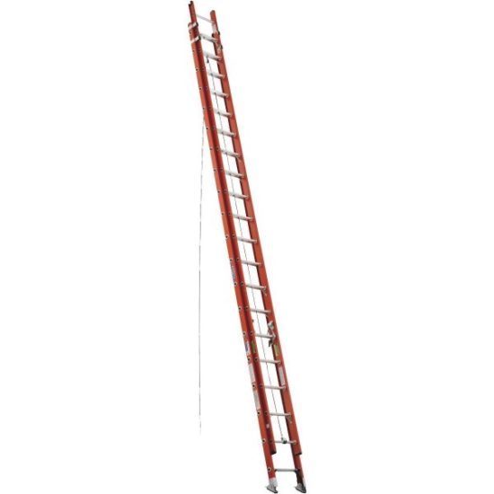 Werner 40 Ft. Fiberglass Extension Ladder with 300 Lb. Load Capacity Type IA Duty Rating