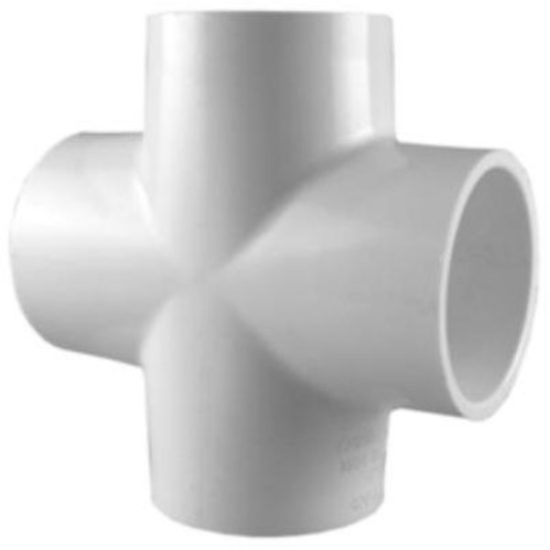 Charlotte Pipe Schedule 40 1/2 in. PVC Pipe Cross