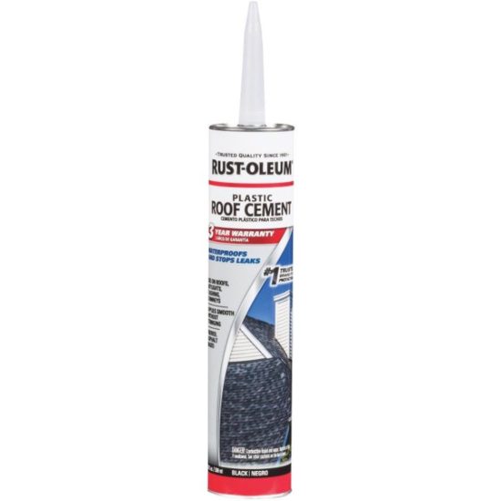Rust-Oleum 10.1 Oz. Black Wet or Dry Roof Repair