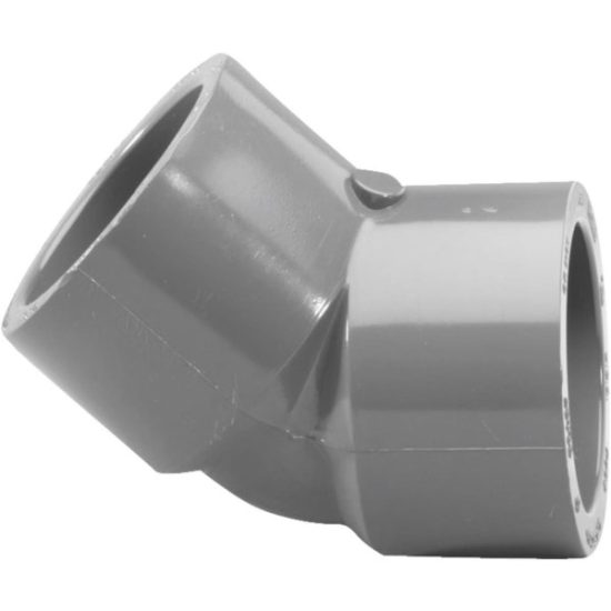 Charlotte Pipe 3/4 In. Slip x Slip Schedule 80 45 Deg. PVC Elbow (1/8 Bend)