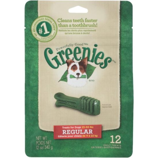 Greenies Regular Medium Dog Original Flavor Dental Dog Treat (12-Pack)
