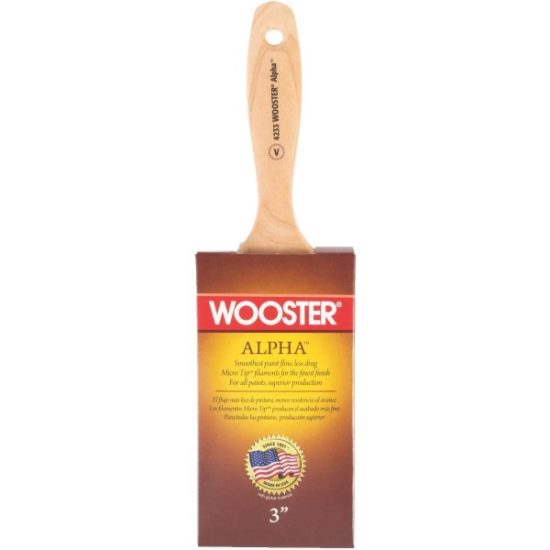 Wooster Alpha 3 In. Firm Flat Varnish Paint Brush